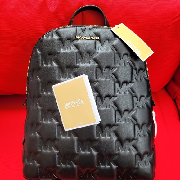 MICHAEL KORS Cindy Large Black Backpack!! - NWT main image 8